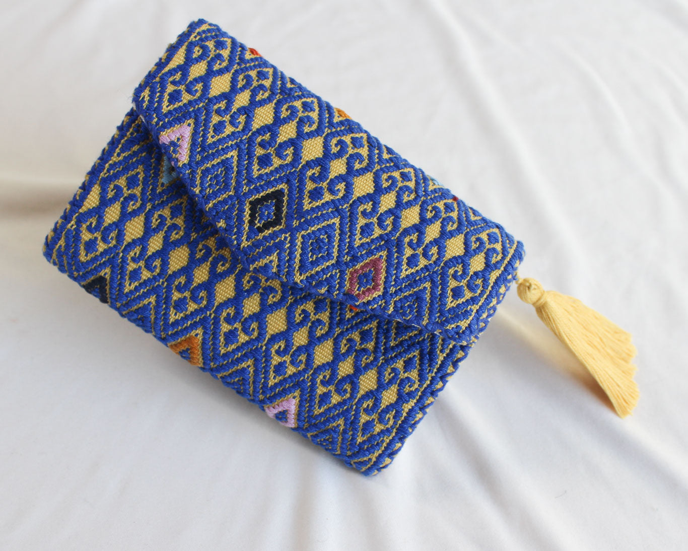 Cartera Rizado Amarillo Azul
