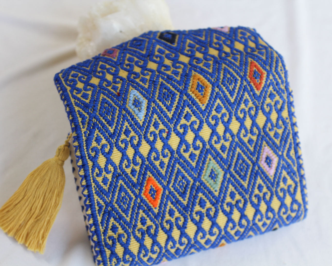 Cartera Rizado Amarillo Azul