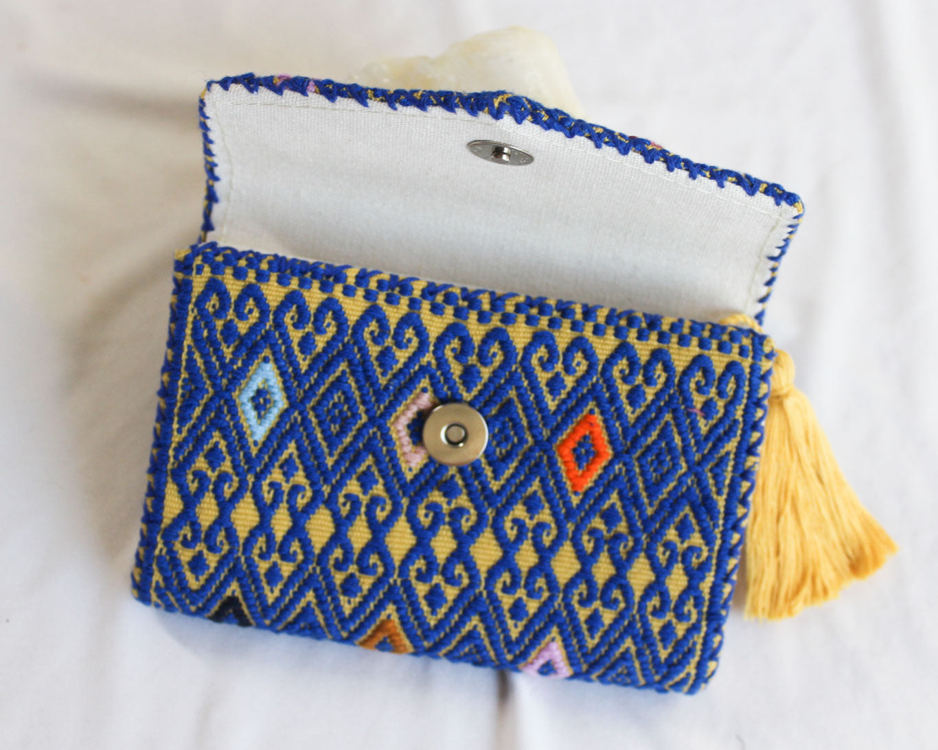 Cartera Rizado Amarillo Azul