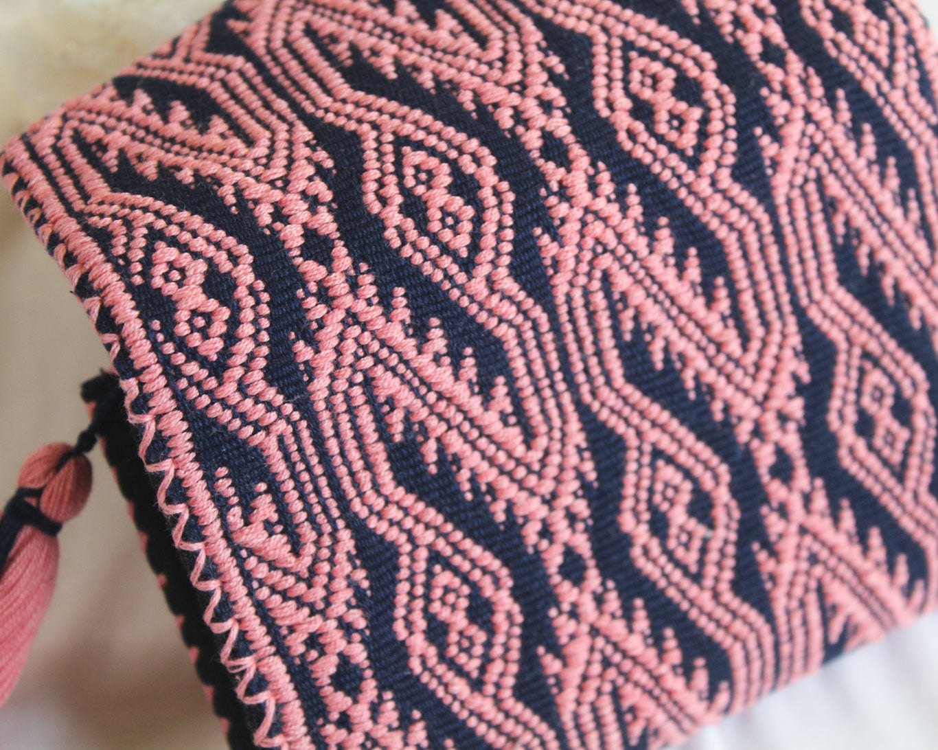 Cartera Quetzalcóatl Rosa Azul