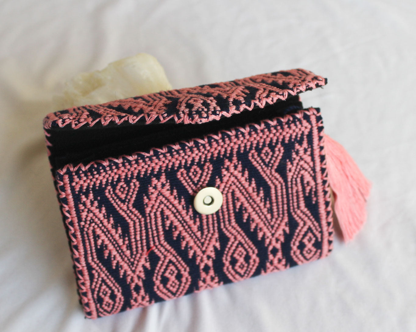 Cartera Quetzalcóatl Rosa Azul