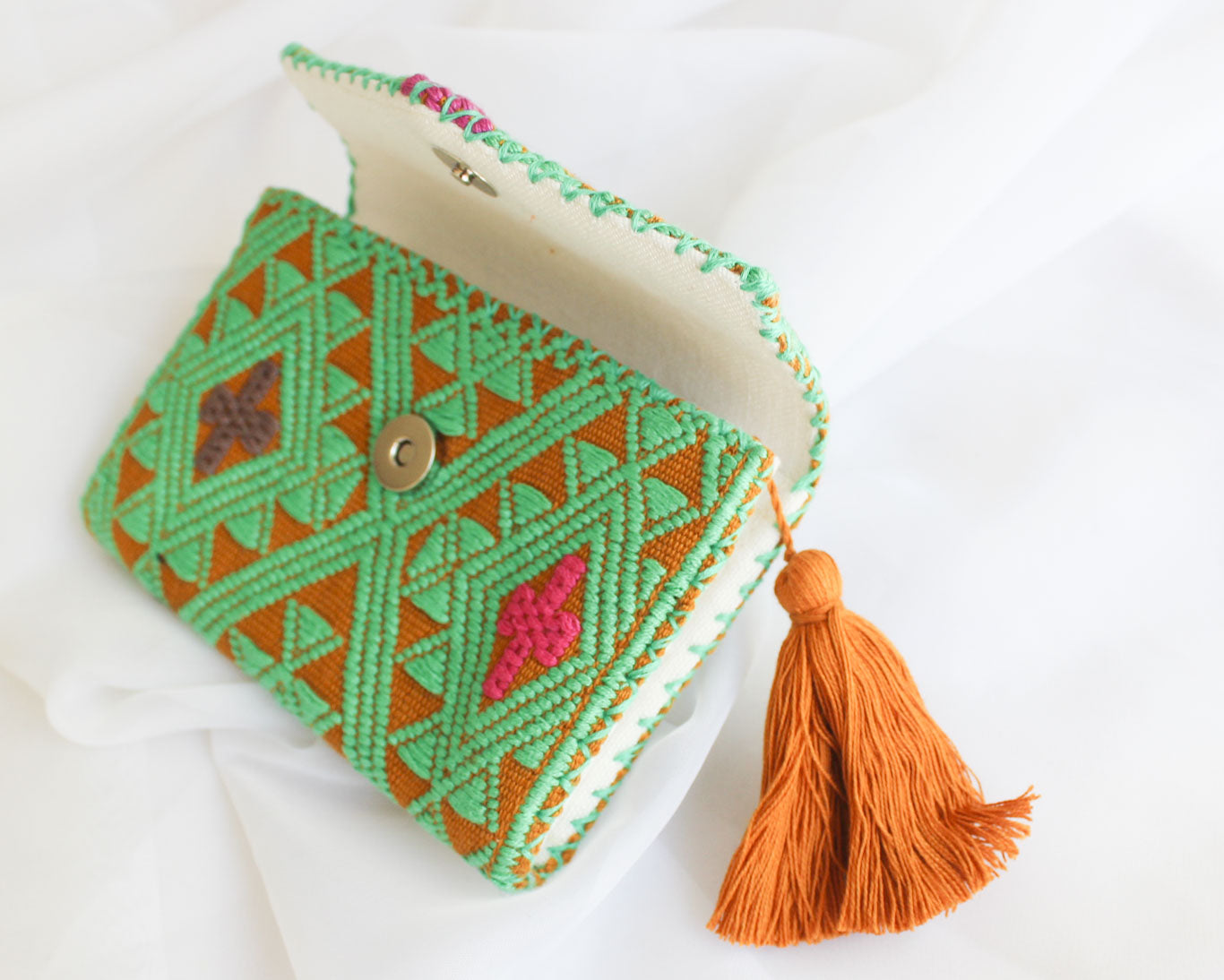 CARTERA ESTRELLAS GRANDES VERDE LIMON