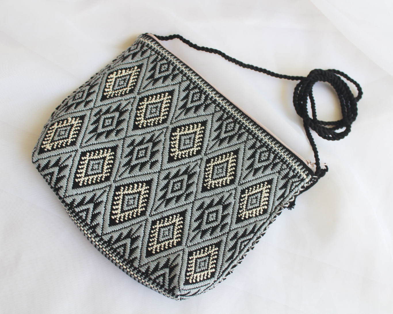 Bolso Telar Estrellas Gris