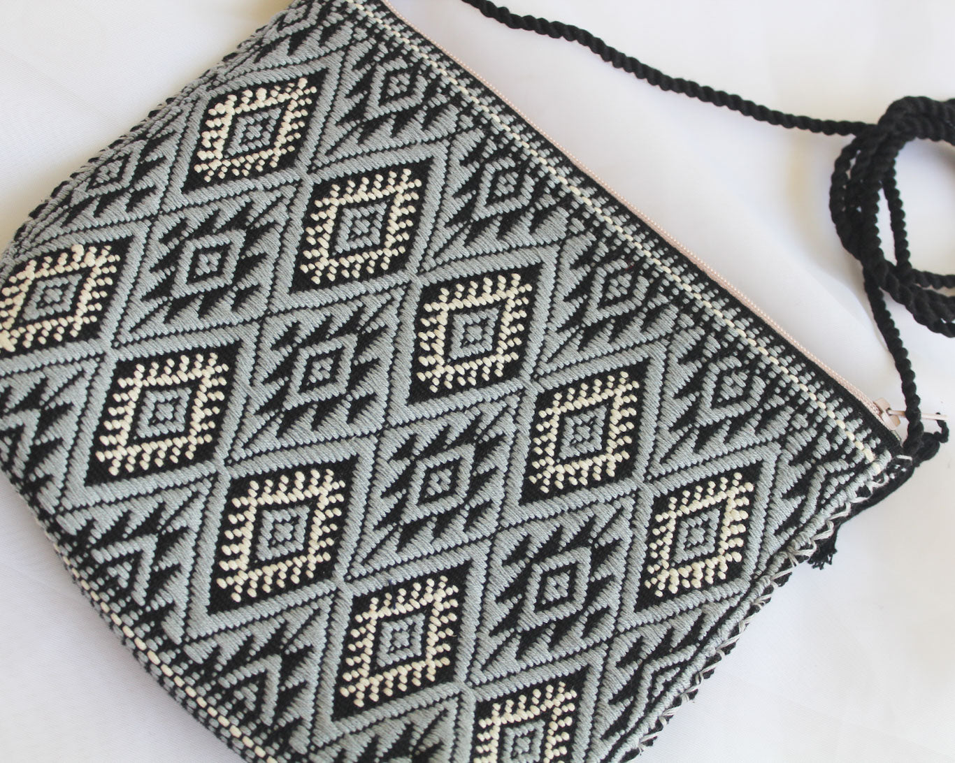 Bolso Telar Estrellas Gris