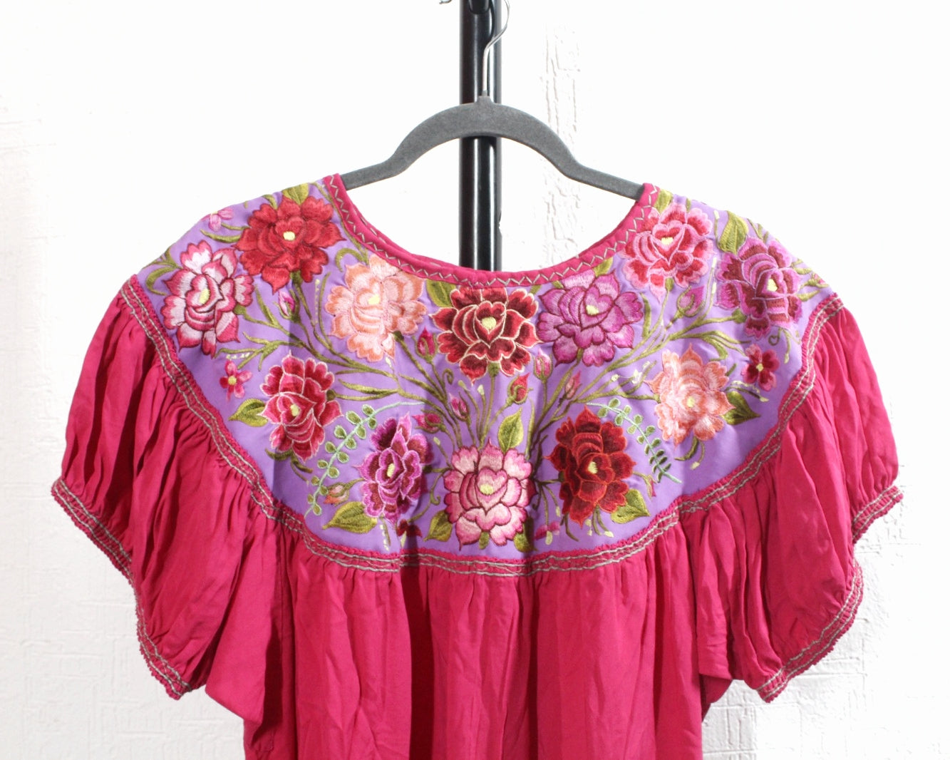 Blusa Abigail Flores Rosa Mx XXL