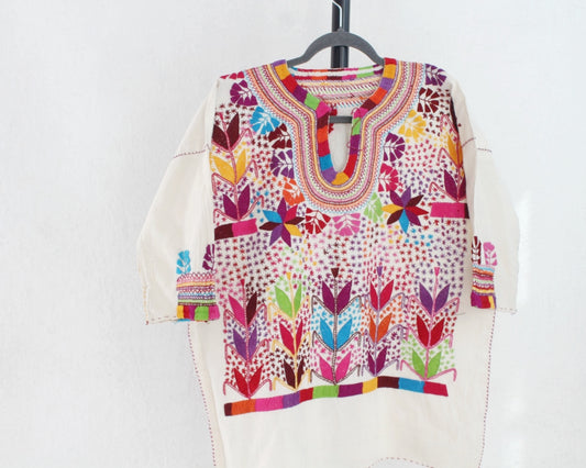 Blusa Milpa Colores Rojo  L - XL