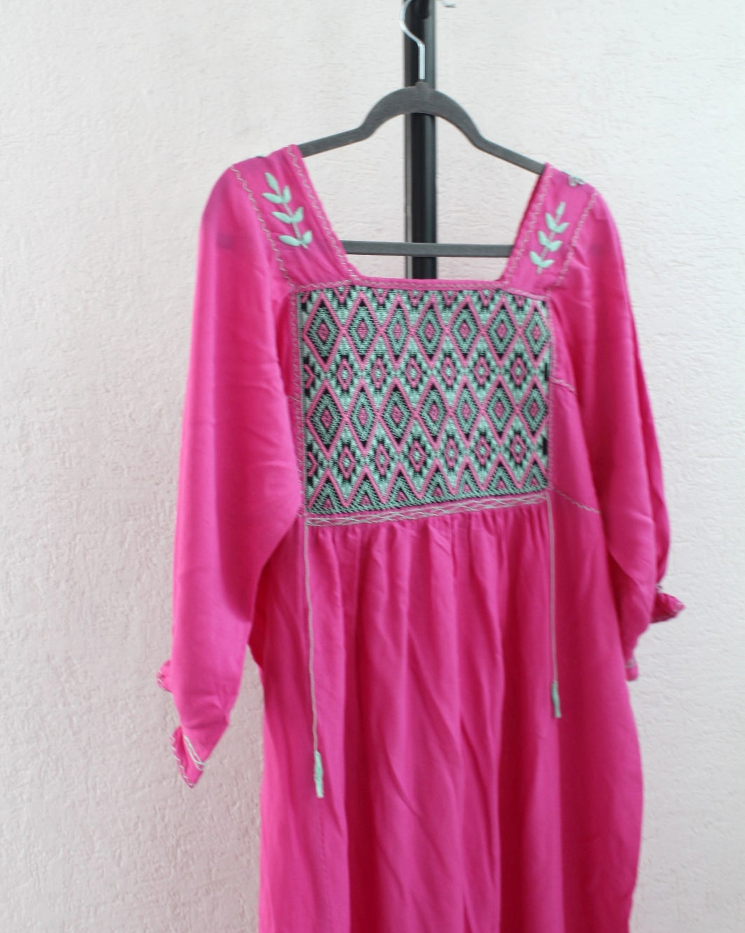 Vestido Estrellas Rosa Turquesa XL