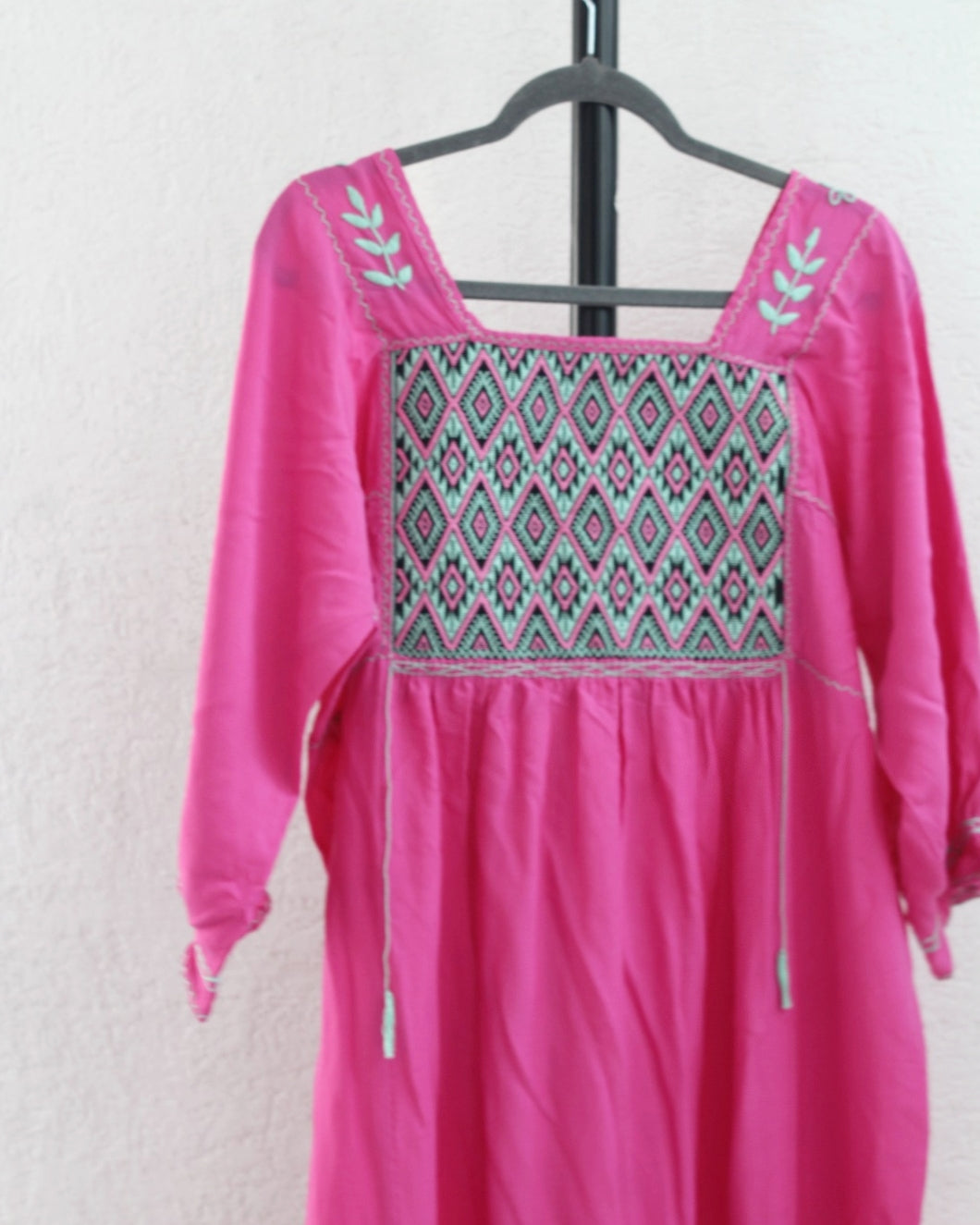 Vestido Estrellas Rosa Turquesa XL