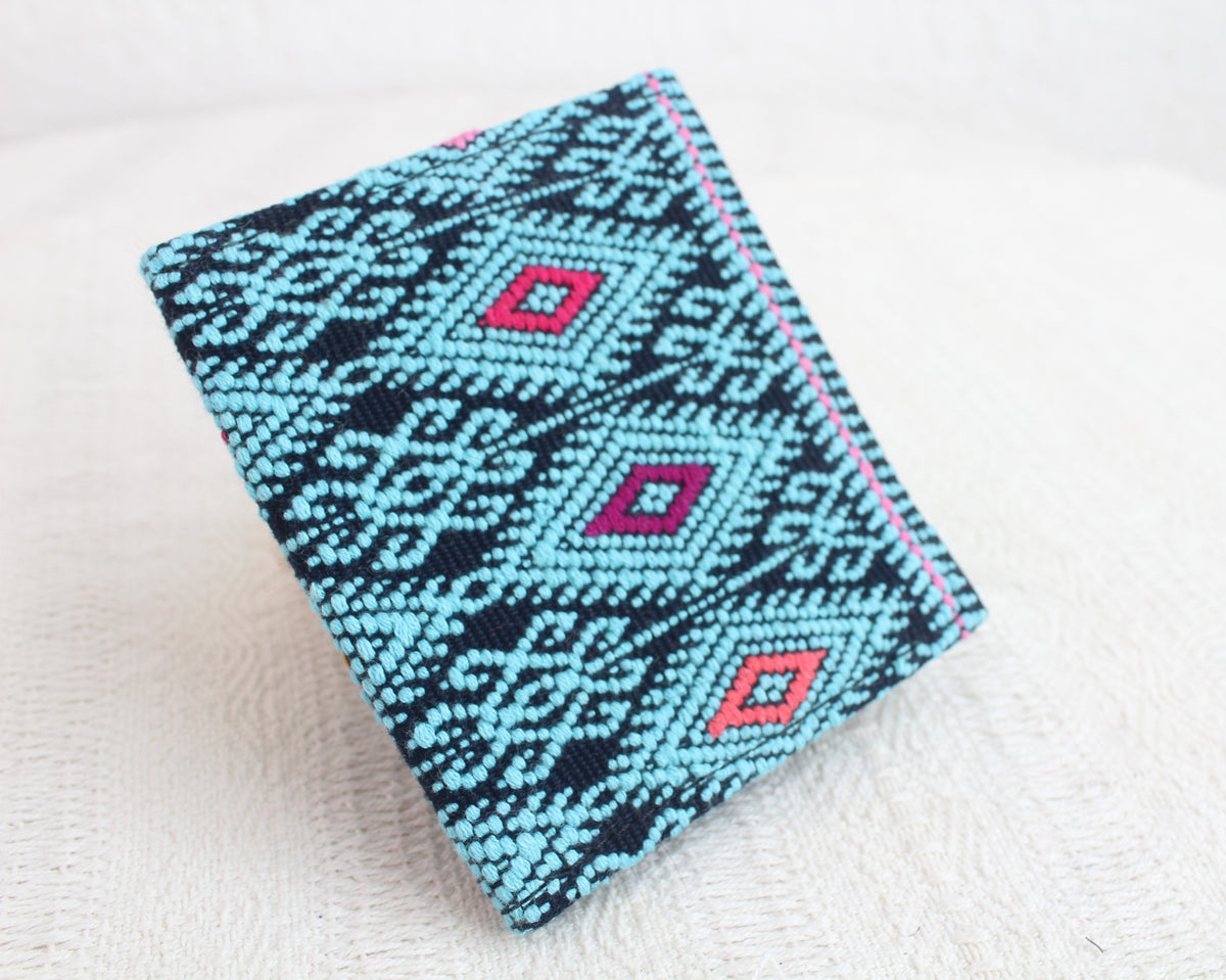 Tarjetero Estrellitas Turquesa