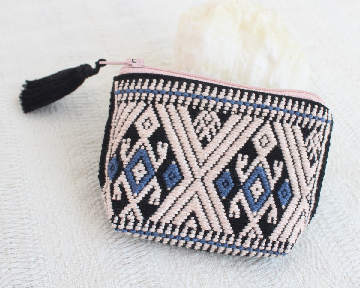 Mini Monedero Sapos Crema Negro
