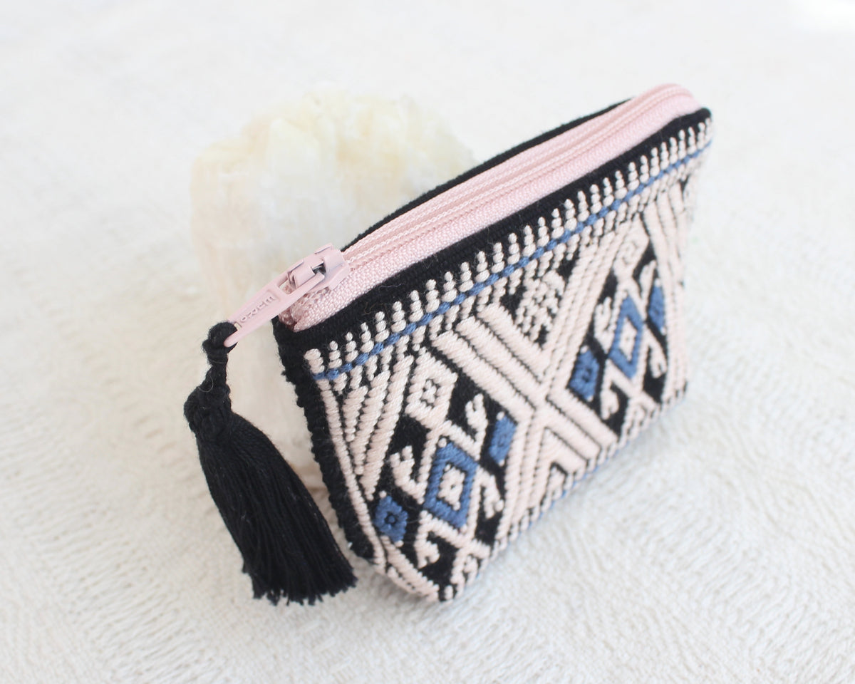 Mini Monedero Sapos Crema Negro