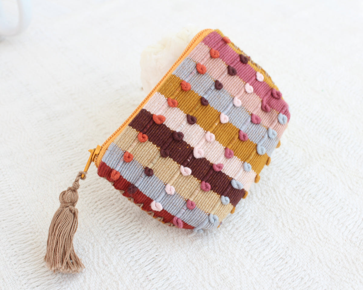 Mini Monedero Nuditos Cafe Beige Gris