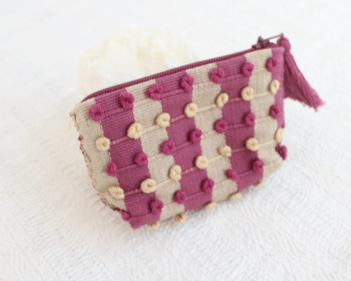 Mini Monedero Nuditos Vino Beige