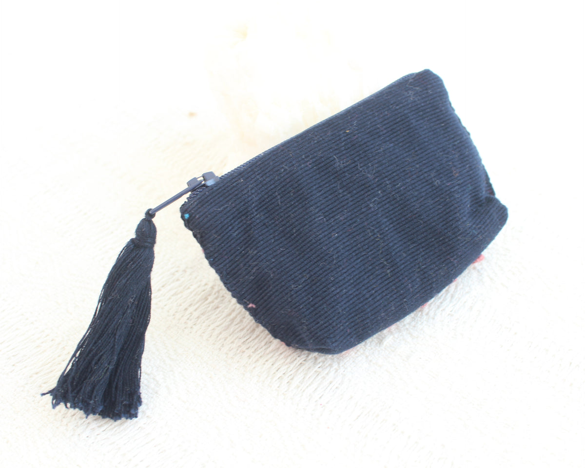 Mini Monedero Nuditos Azul Marino Rosa