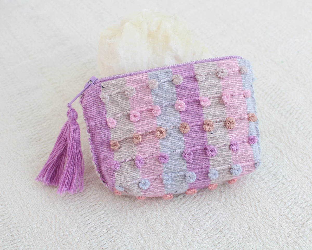 Mini Monedero Nuditos Lila Rosa Pastel