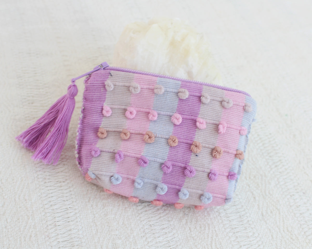 Mini Monedero Nuditos Lila Rosa Pastel