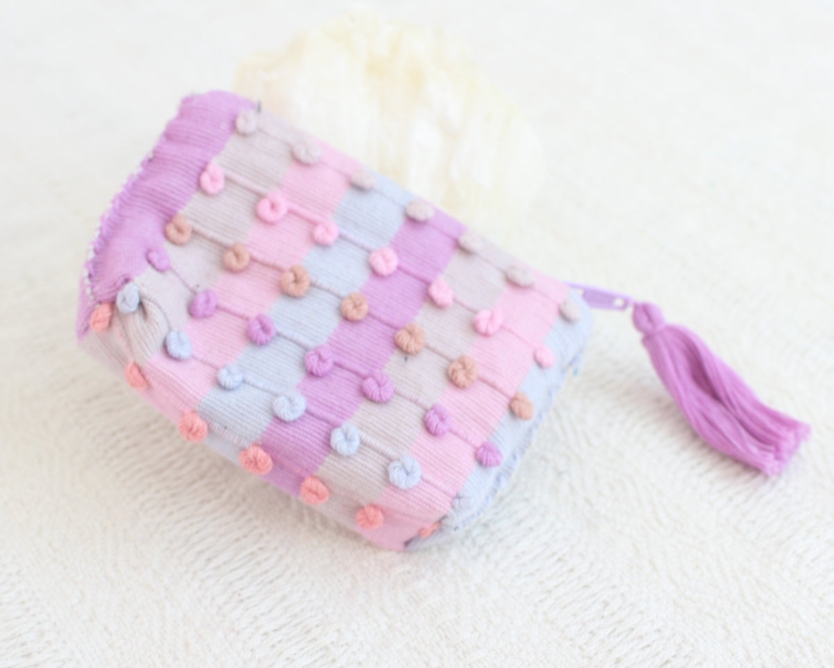 Mini Monedero Nuditos Lila Rosa Pastel