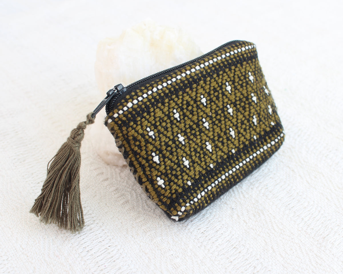 Mini Monedero Cosmos Verde Negro