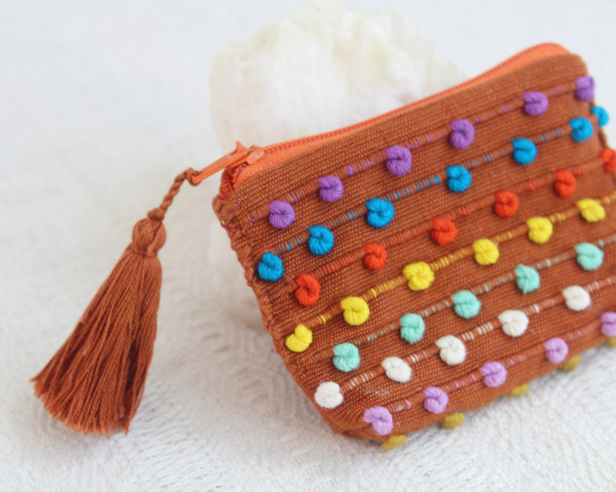 Mini Monedero Nuditos Naranja Colores