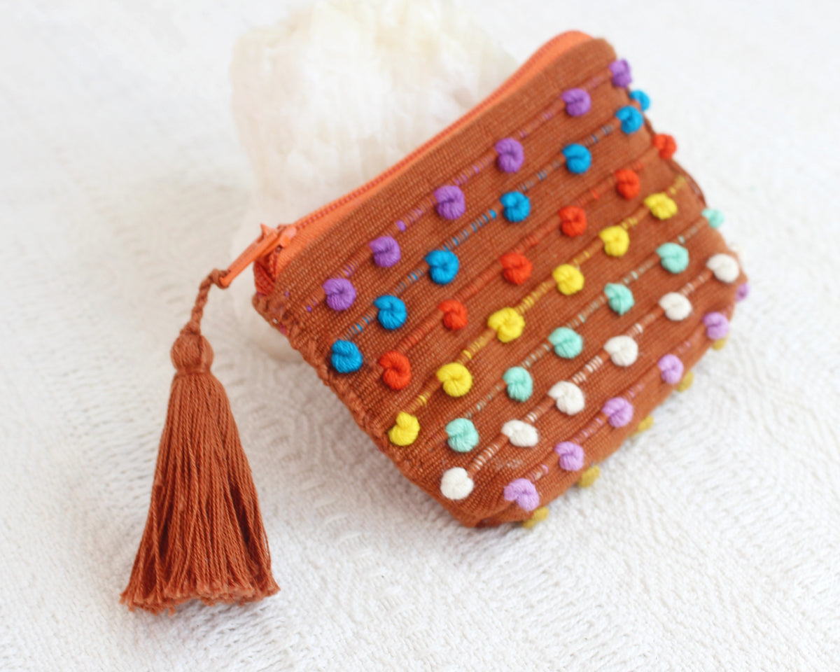 Mini Monedero Nuditos Naranja Colores