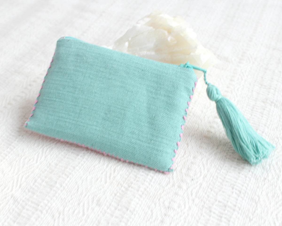 Mini Monedero Estrellitas Rosa Amarillo Aqua