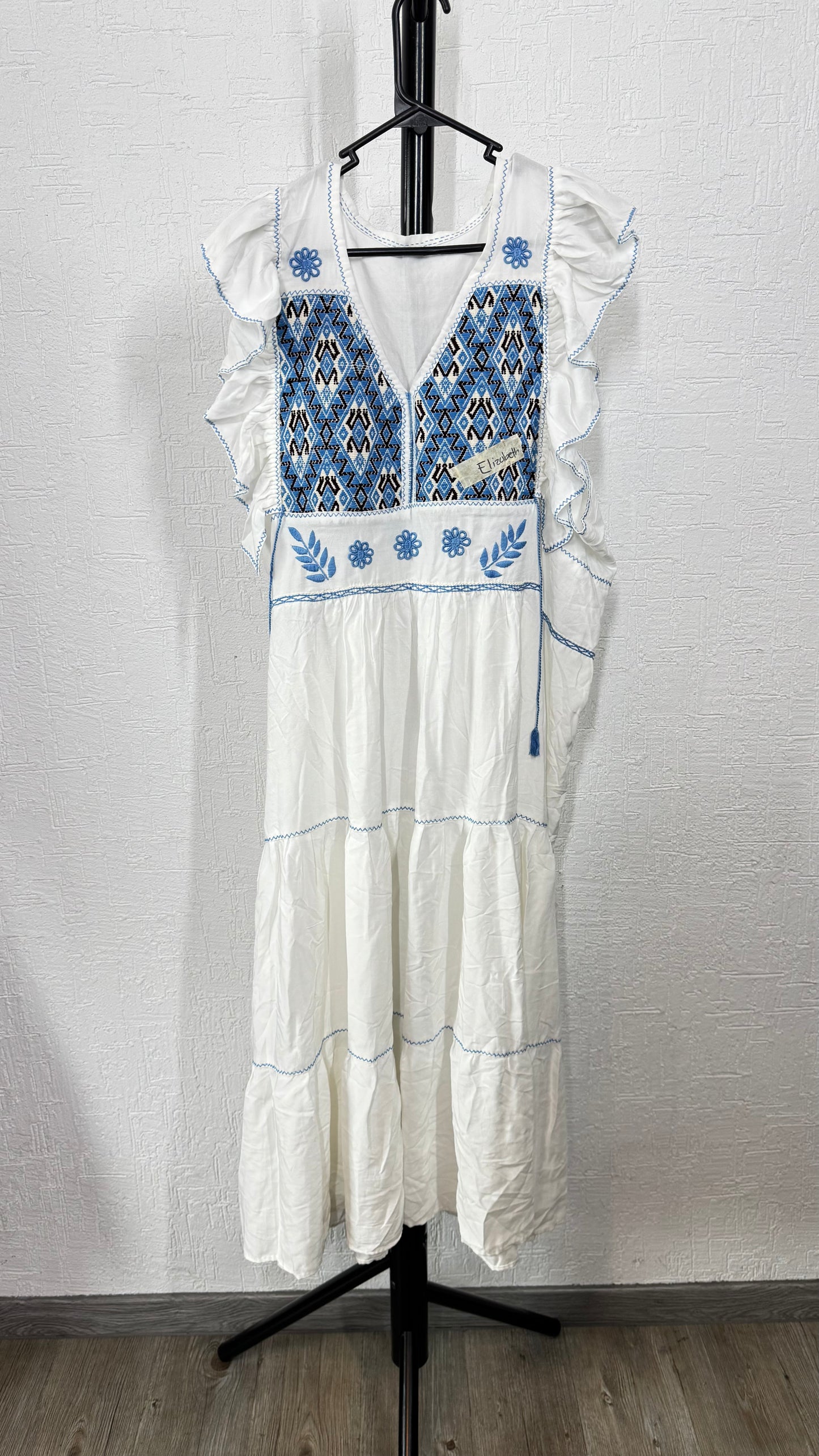 Vestido Antonia Blanco Azul