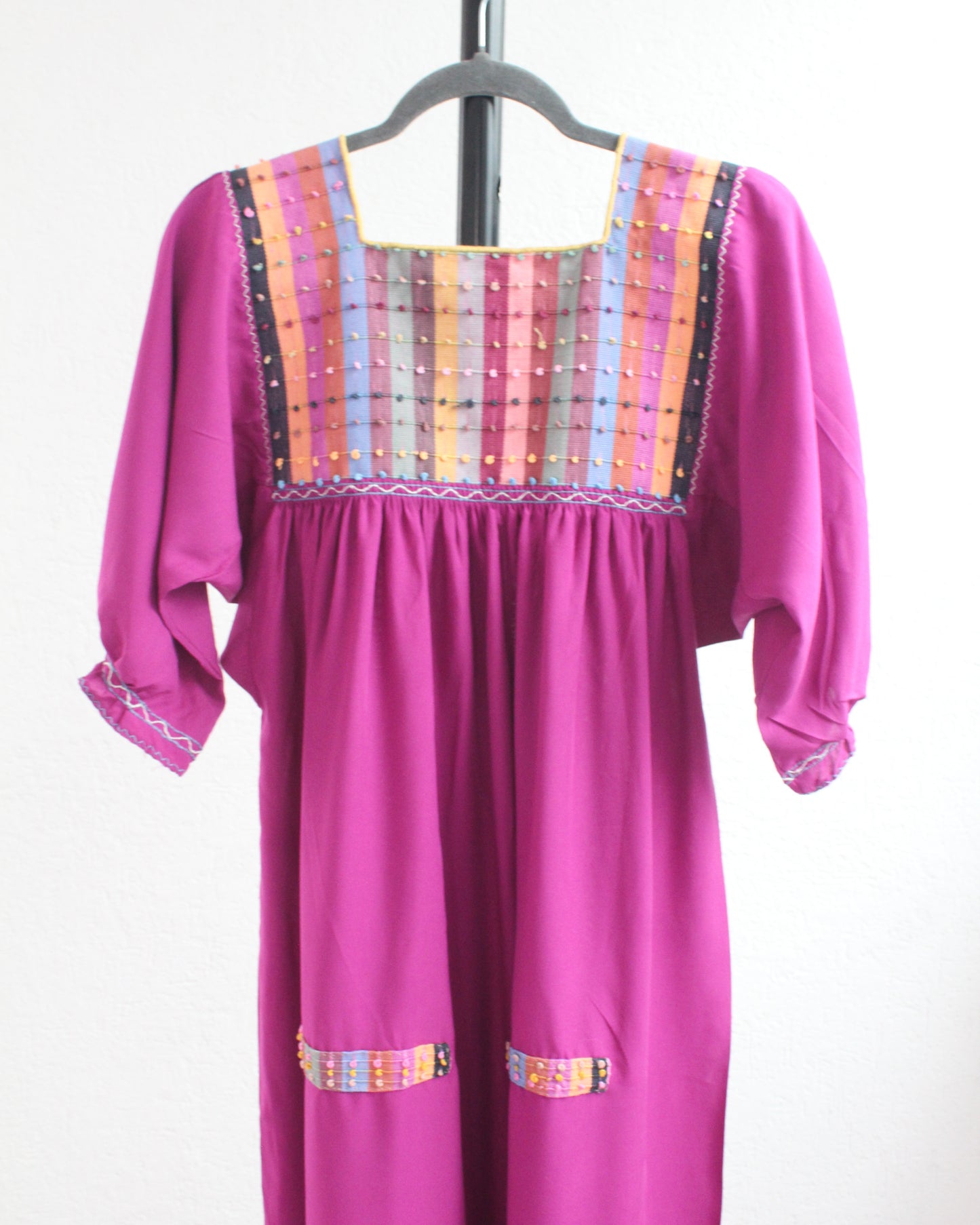 Vestido Nuditos 3/4 Manga Violeta