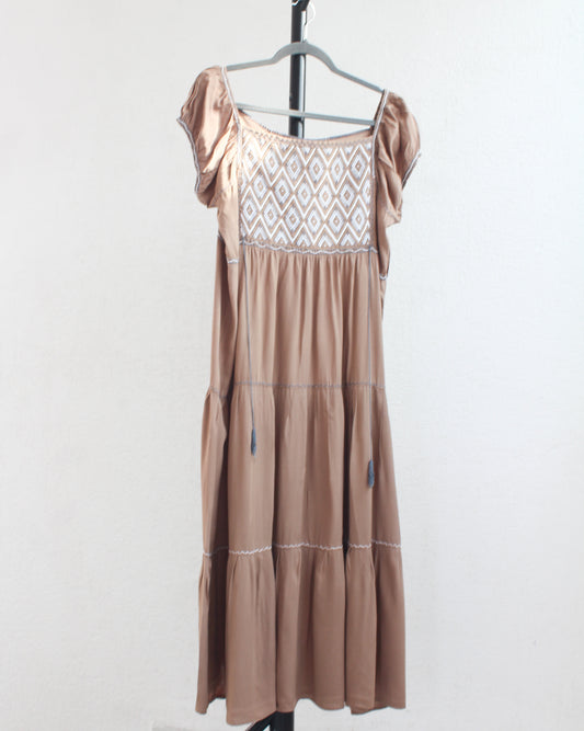 Vestido Gloria Capuchino Gris L - XL