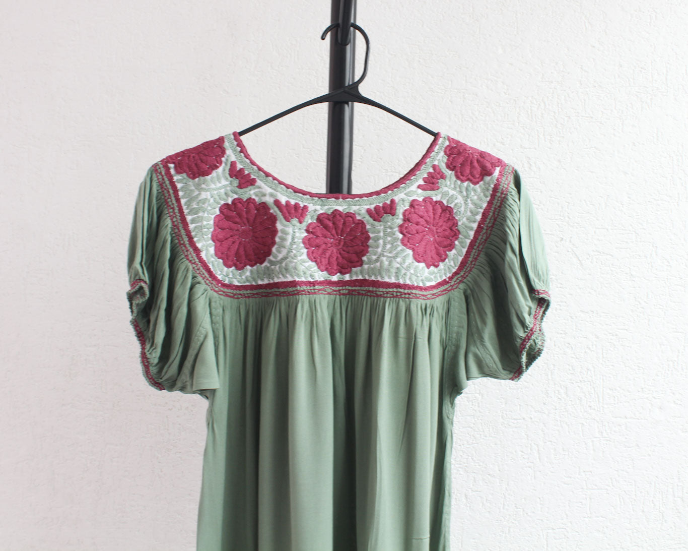 Blusa Aguacatenango Menta Vino