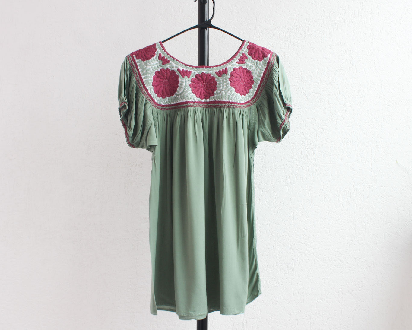 Blusa Aguacatenango Menta Vino