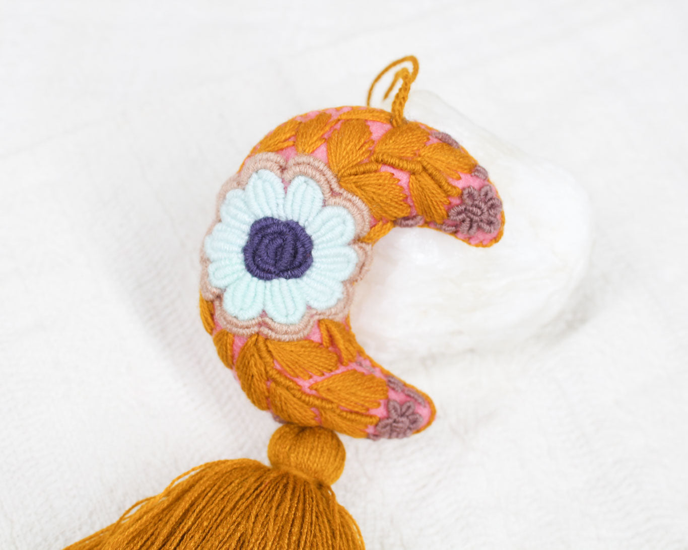 Luna Rococo Azul Mostaza