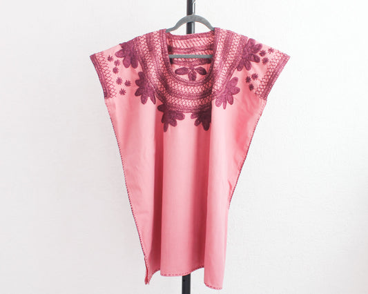 Blusa Hojas Bordadas XXL Ana Rosa Vino