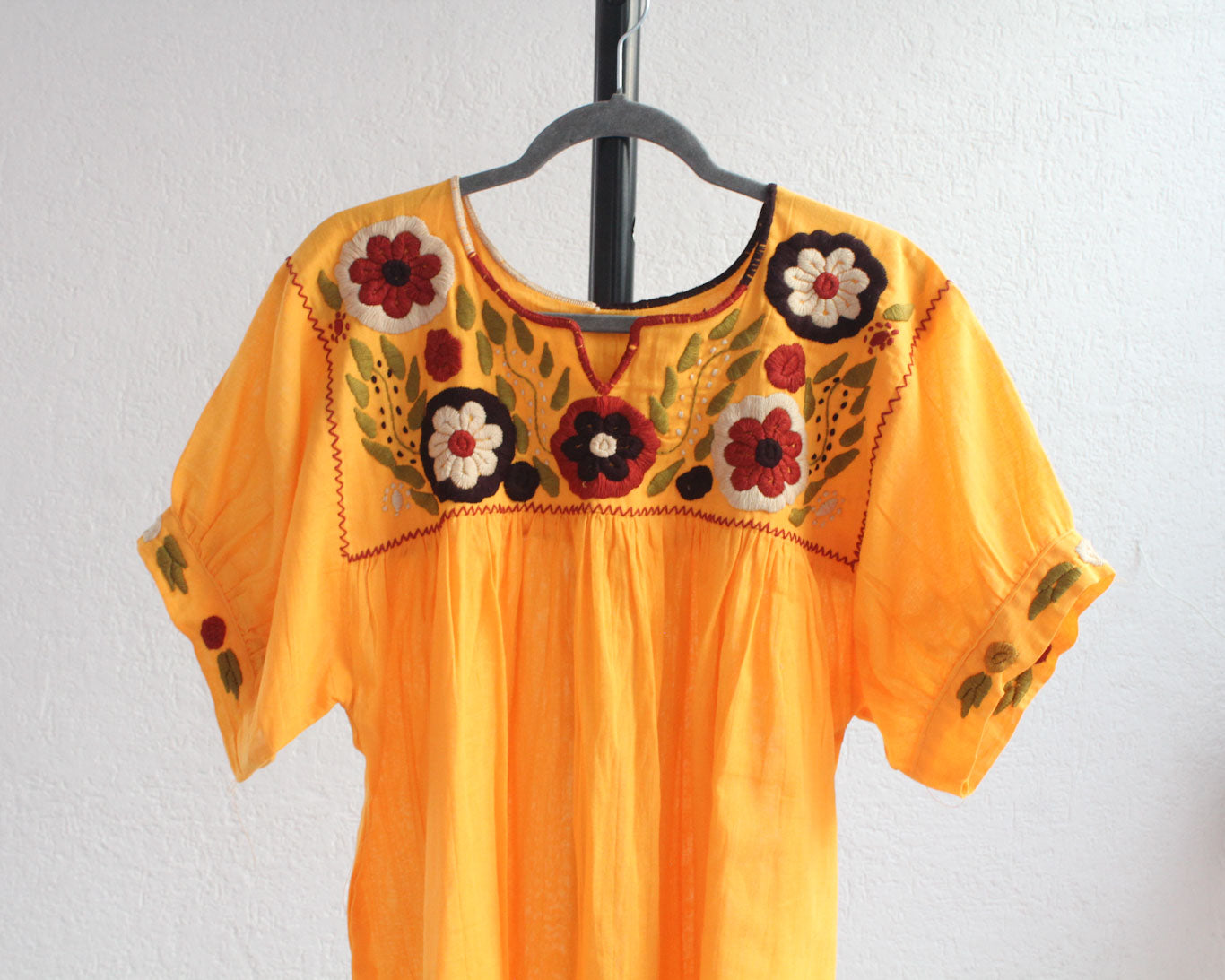 Blusa Mary Flores Amarillo XXL