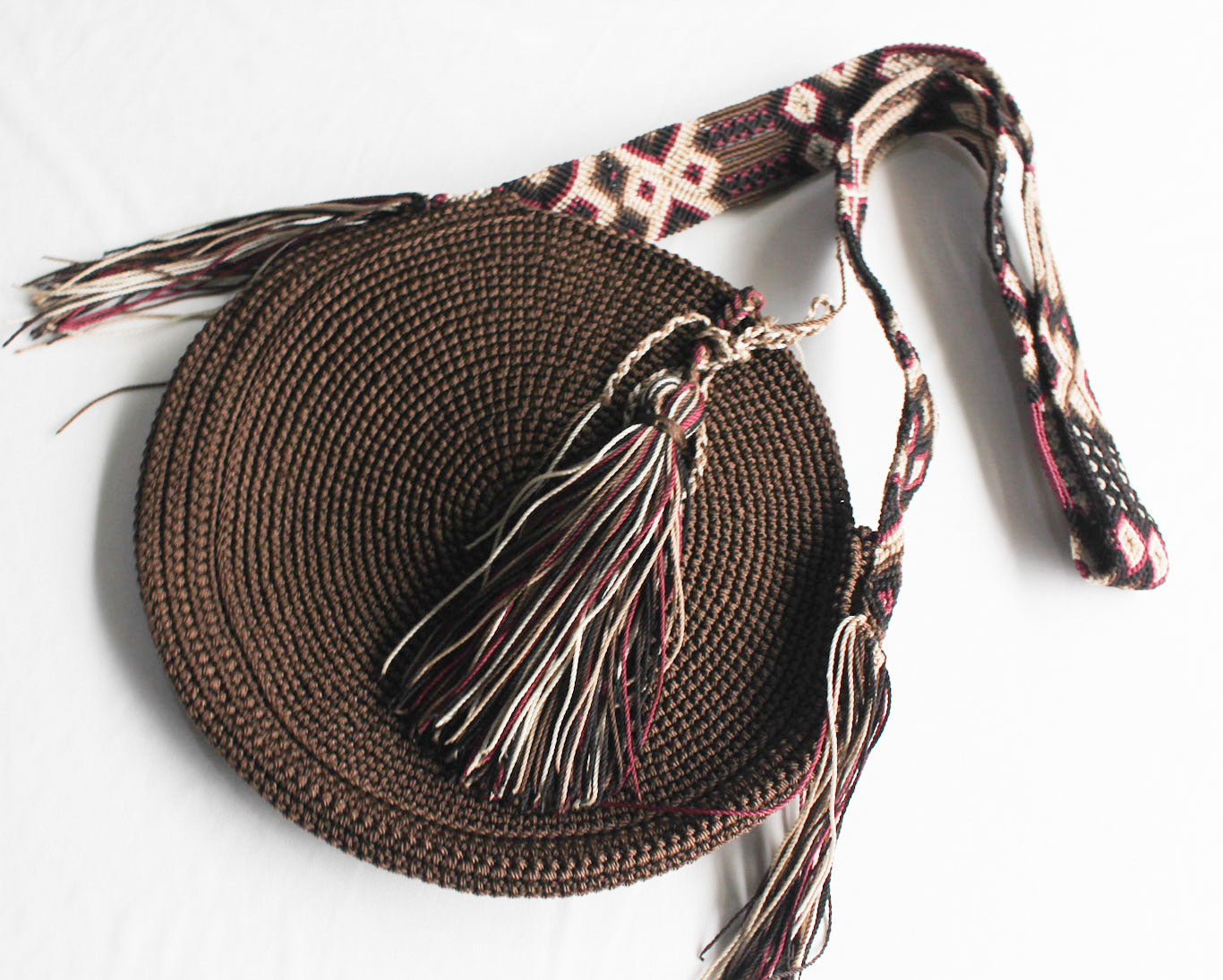 Bolso Redondo Café Guinda