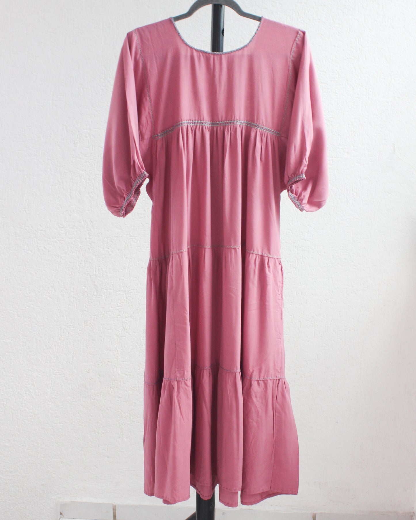 Vestido Julia Flores Palo de Rosa L / XL