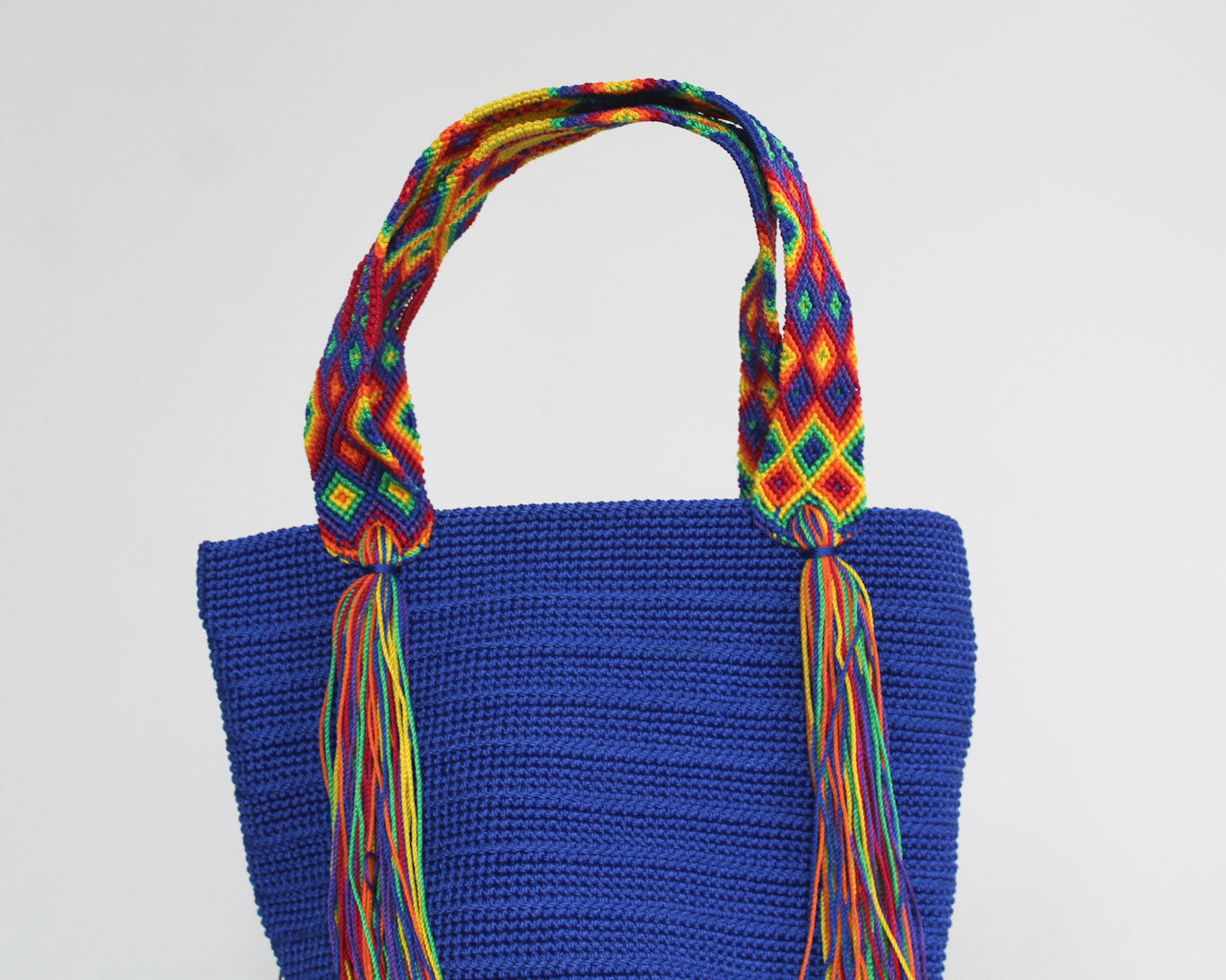 Bolso de mano Azul Rey Amarillo