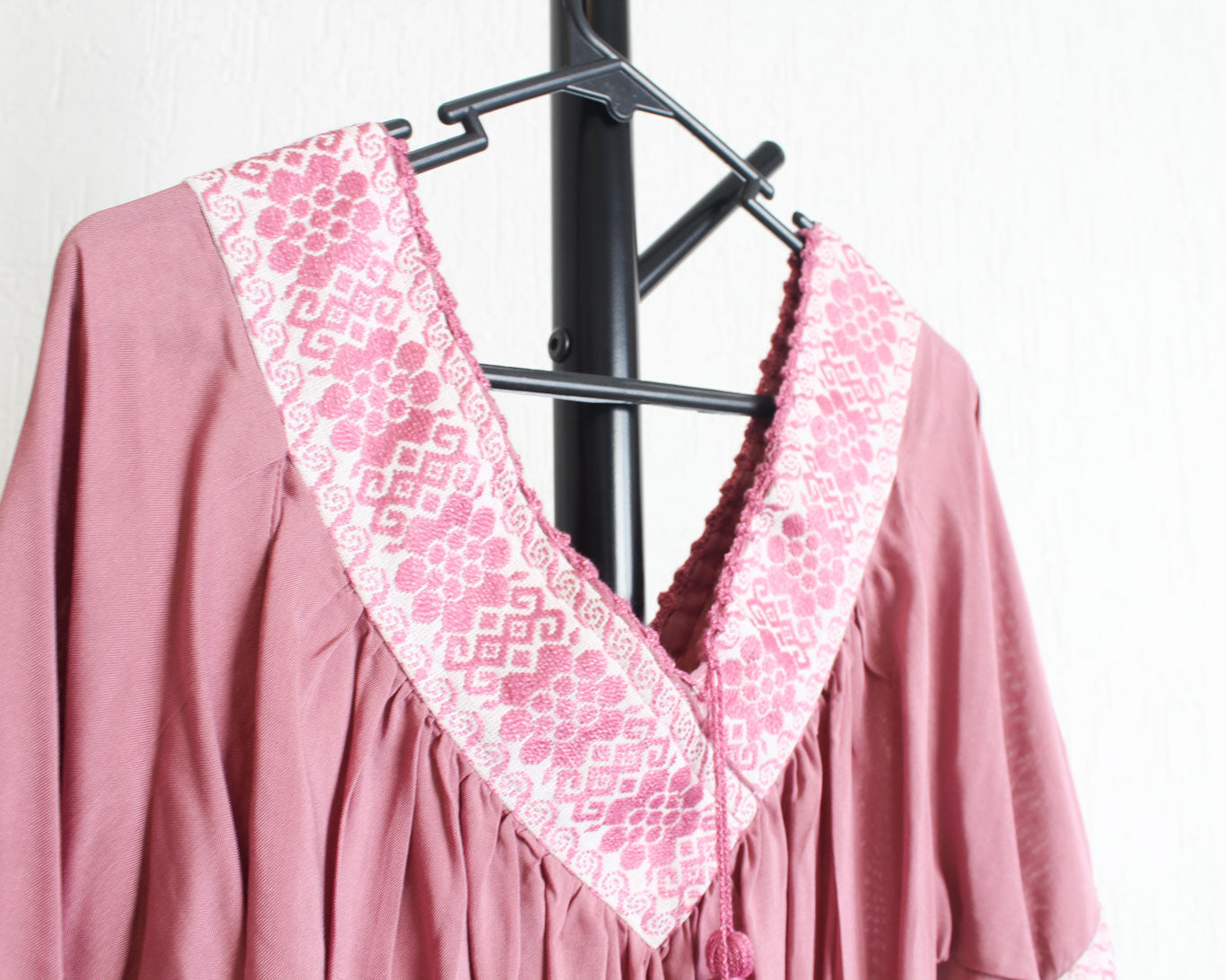 Blusa Cuello V Rosa P / Flores