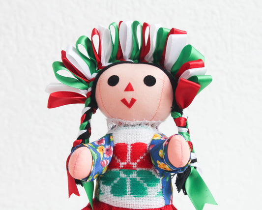 Muñeca Lelé Grande Rojo Blanco