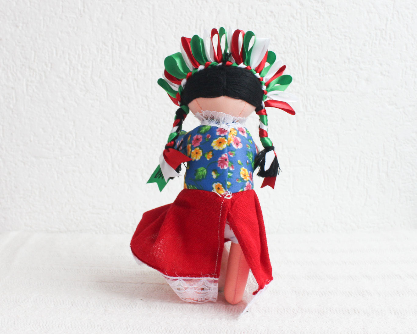 Muñeca Lelé Grande Rojo Blanco