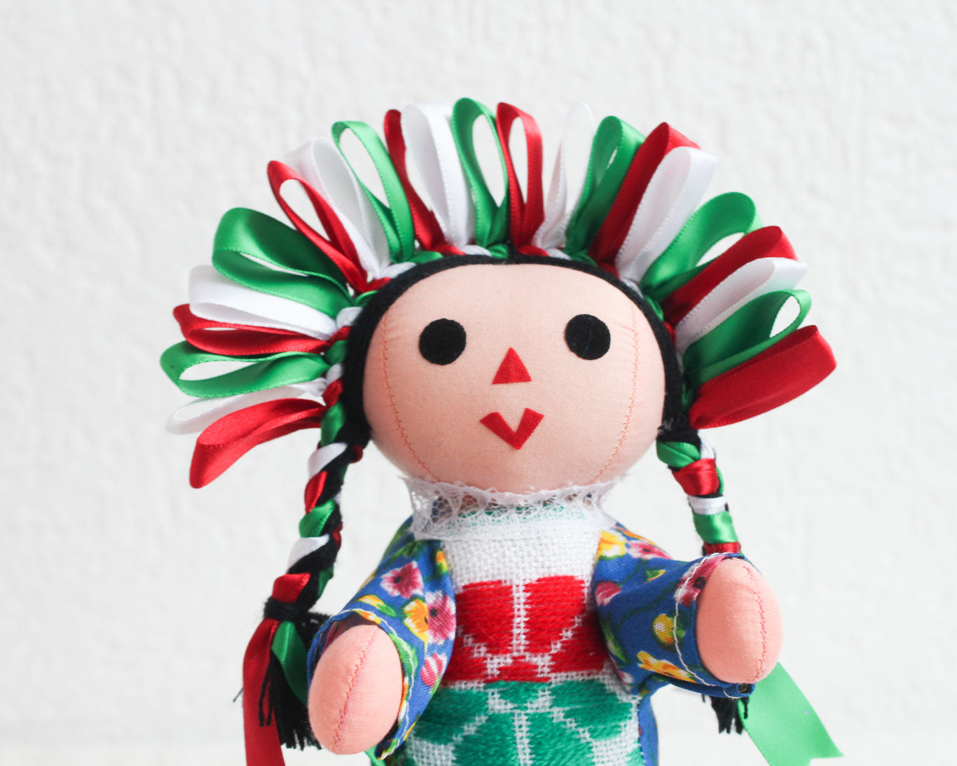 Muñeca Lelé Grande Rojo Blanco