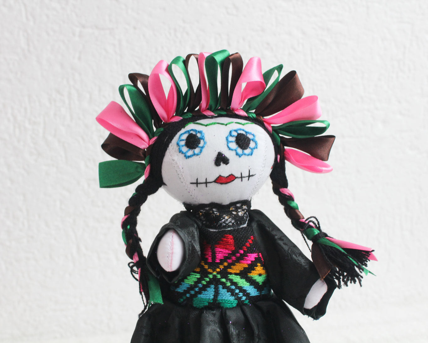 Muñeca Lelé Catrina Verde Rosa Café