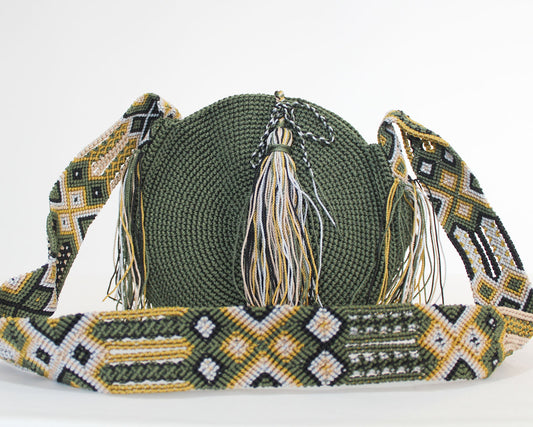 Bolso Redondo Verde Colores
