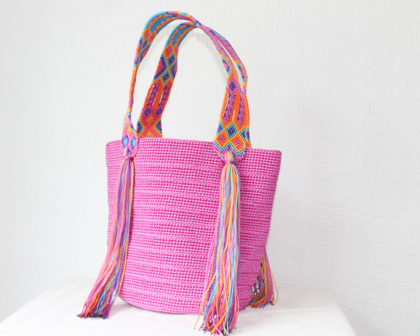 Bolso de mano Rosa Lila Naranja