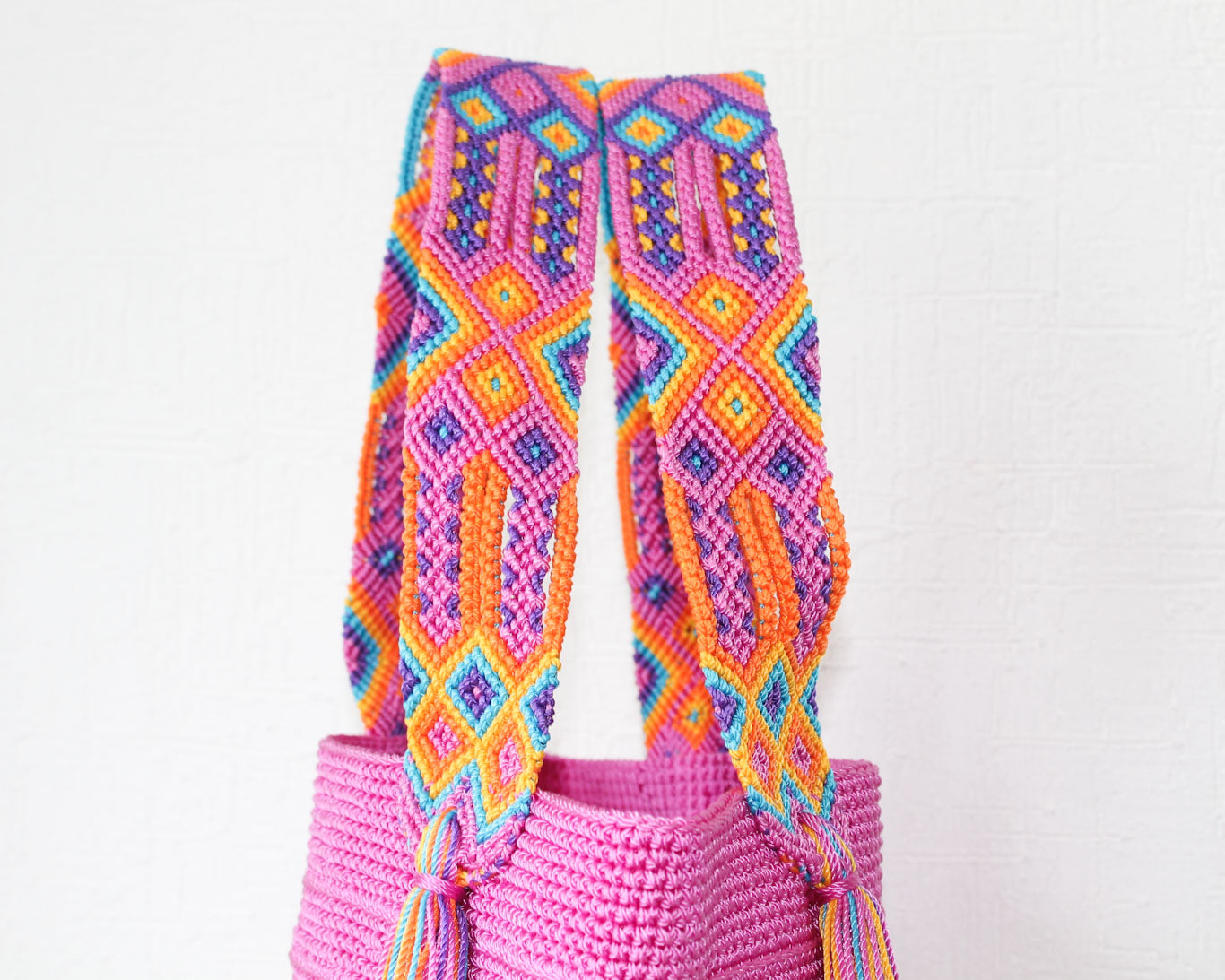 Bolso de mano Rosa Lila Naranja