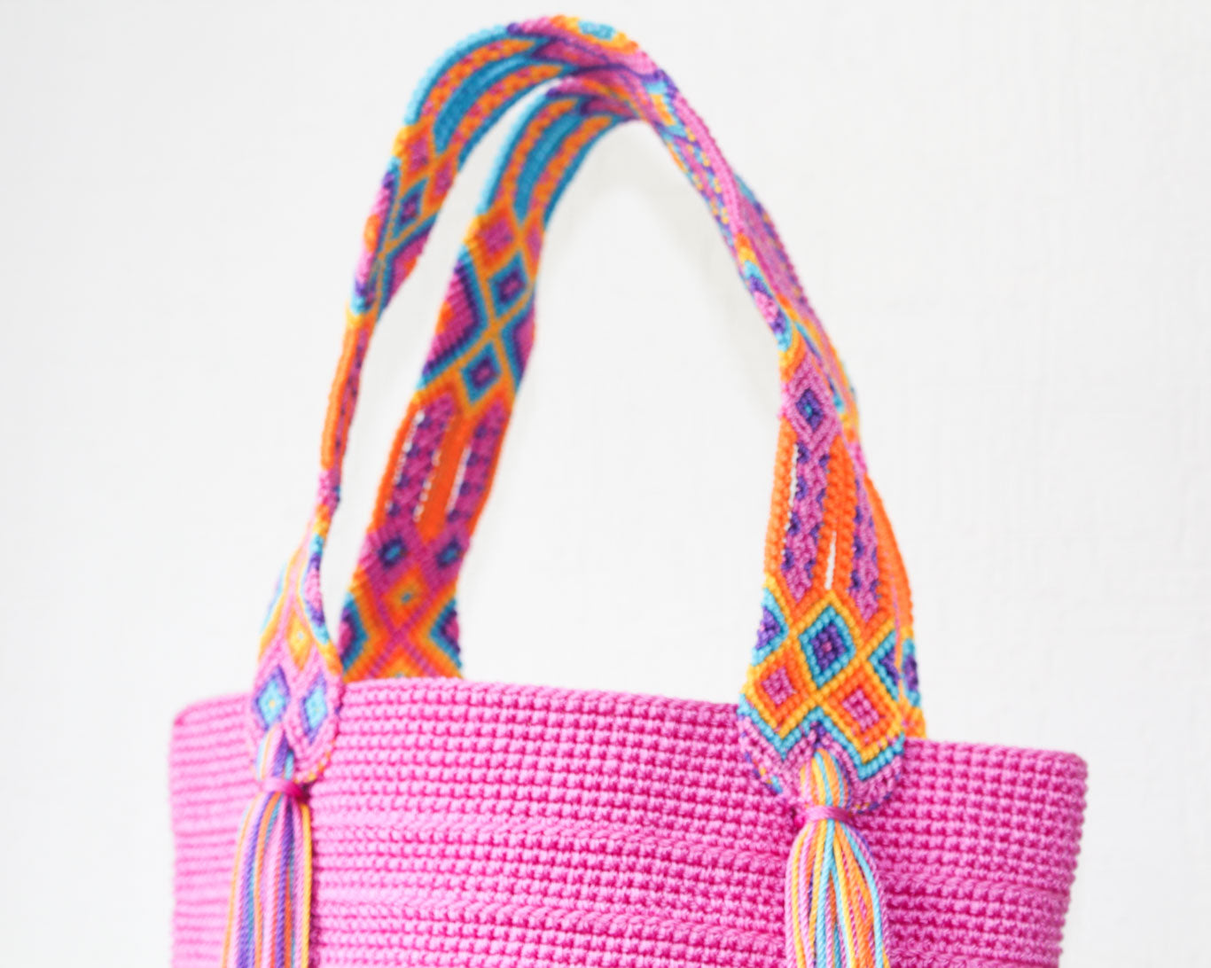 Bolso de mano Rosa Lila Naranja