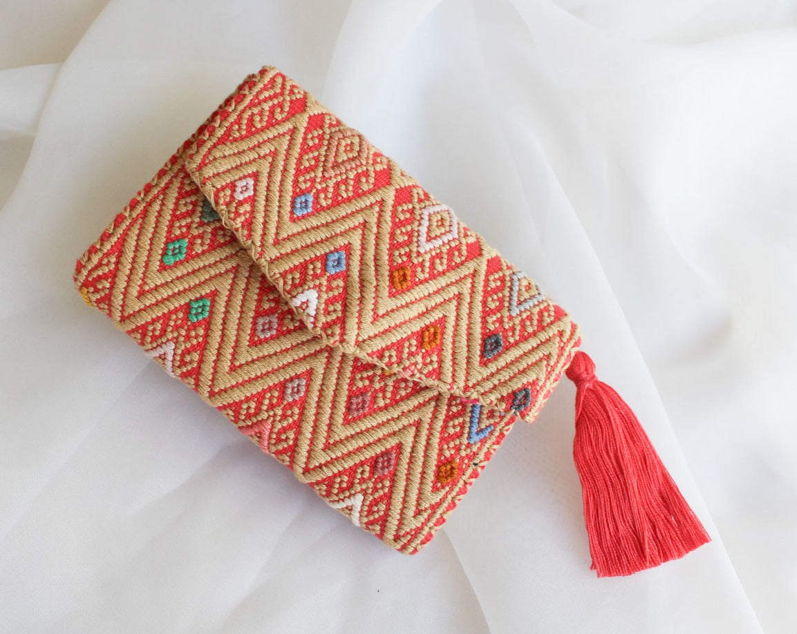 Cartera "Pilares de la Tierra" Beige Coral