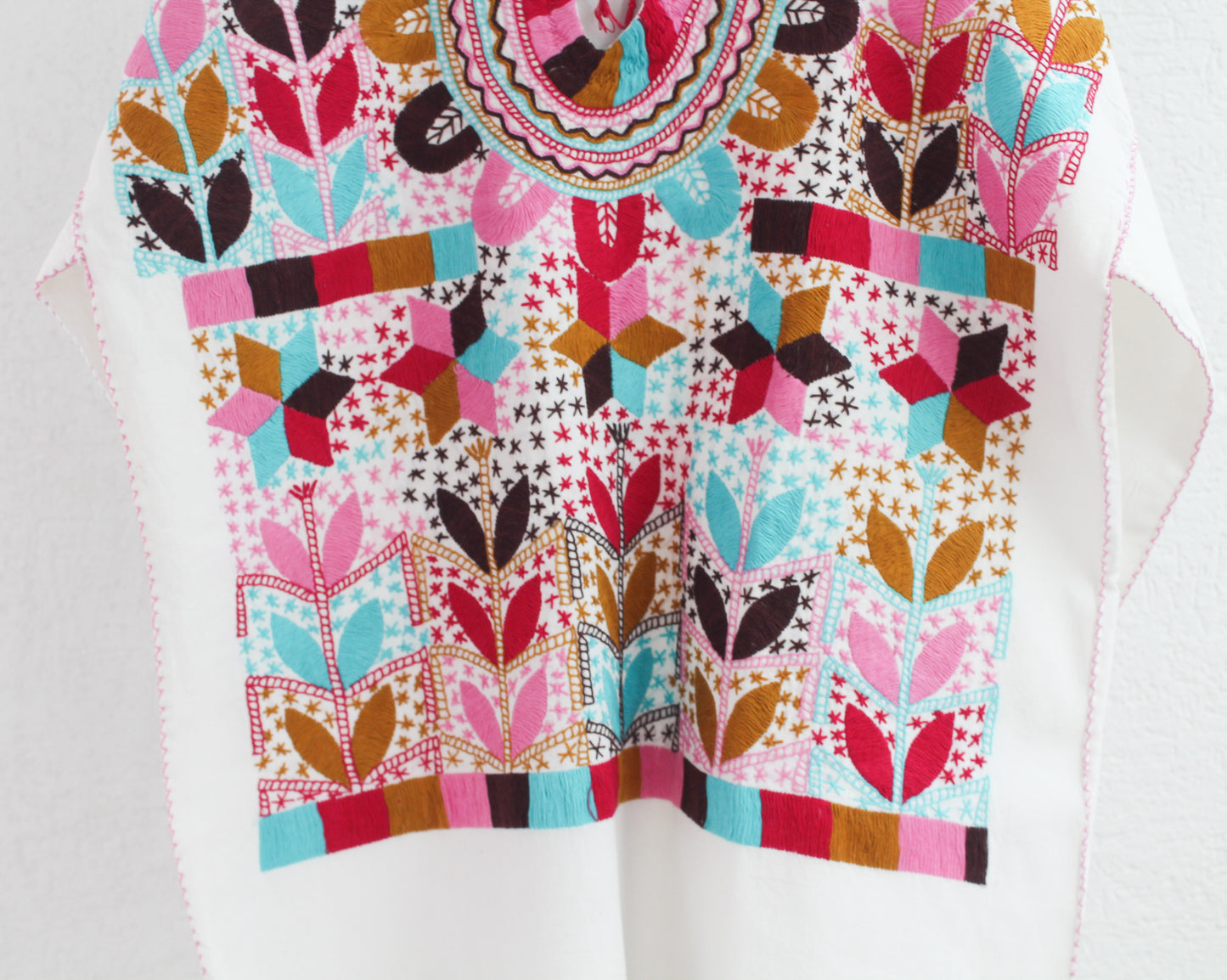 Blusa Milpa L - XL Rosa Mostaza Azul