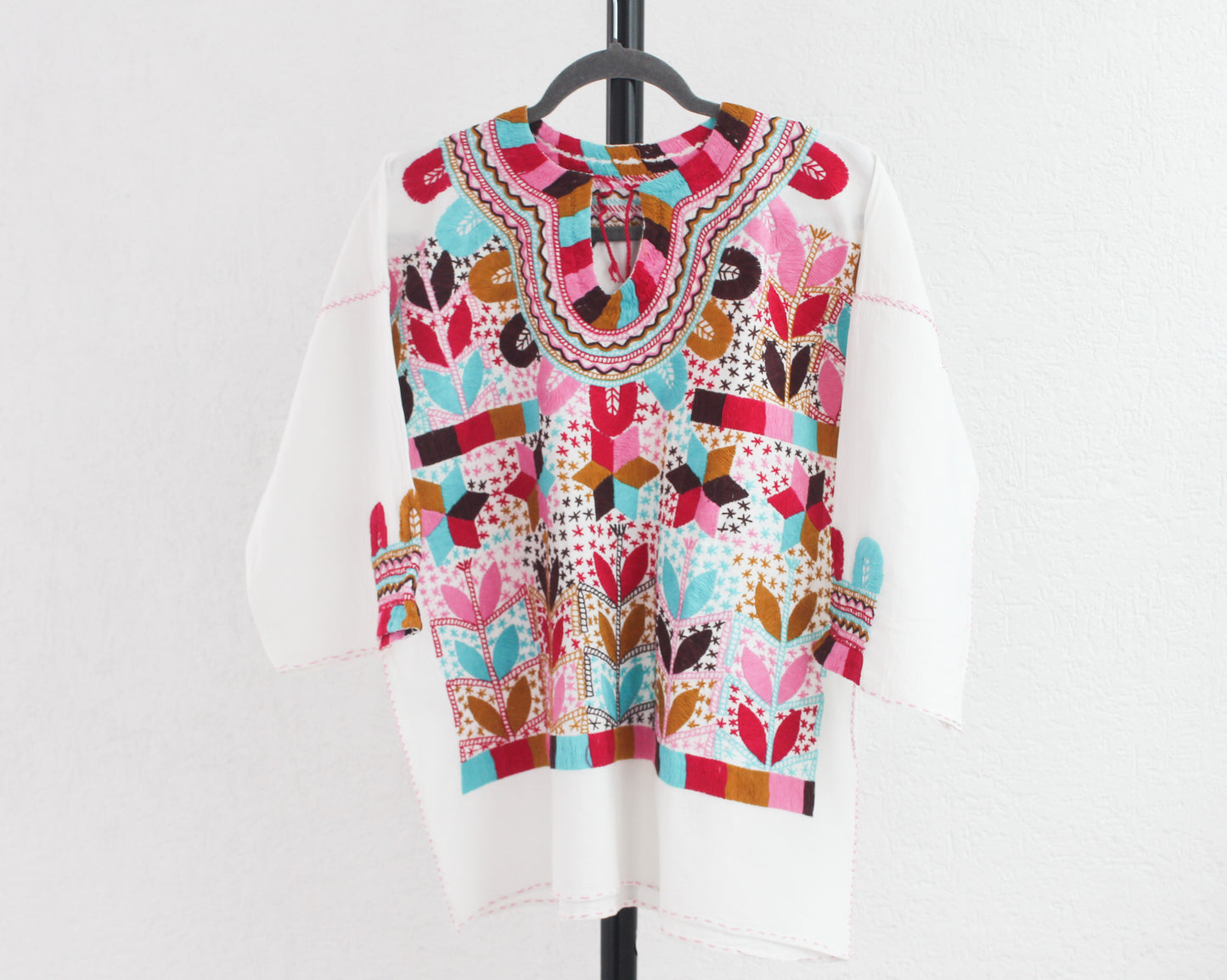Blusa Milpa L - XL Rosa Mostaza Azul