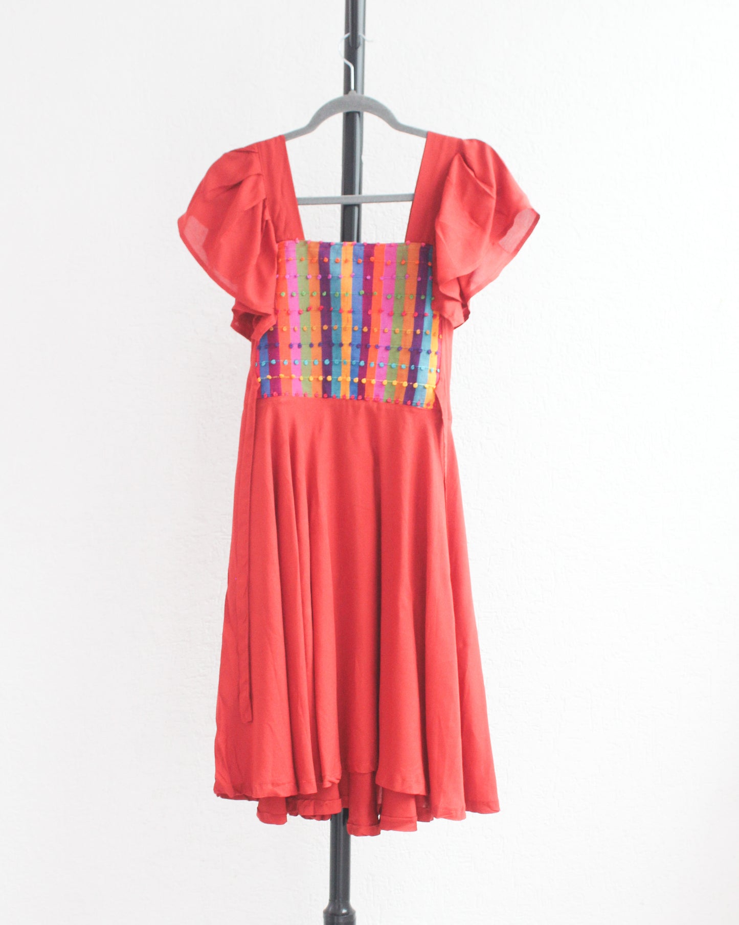 Vestido Anita Corto Nuditos Naranja