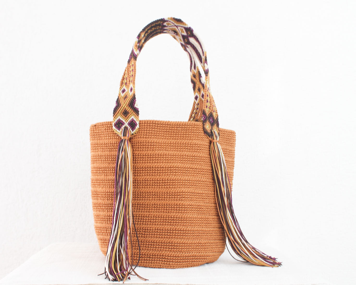 Bolso de mano Marron Vino